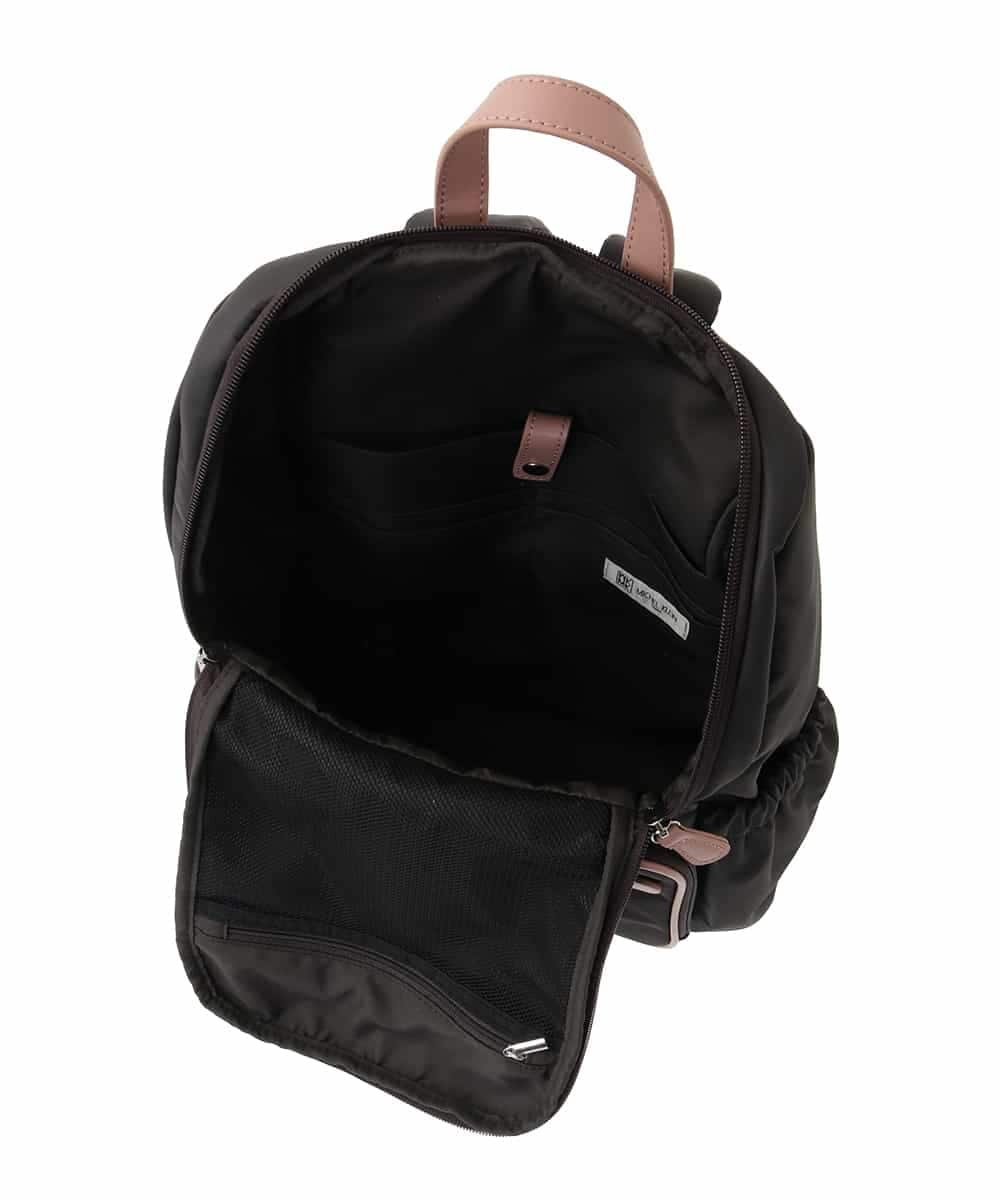 BKRGA96170 MK MICHEL KLEIN BAG(MK ミッシェルクラン バッグ) [撥水加工/A4収納]スクエアデザインバックパック ブラック
