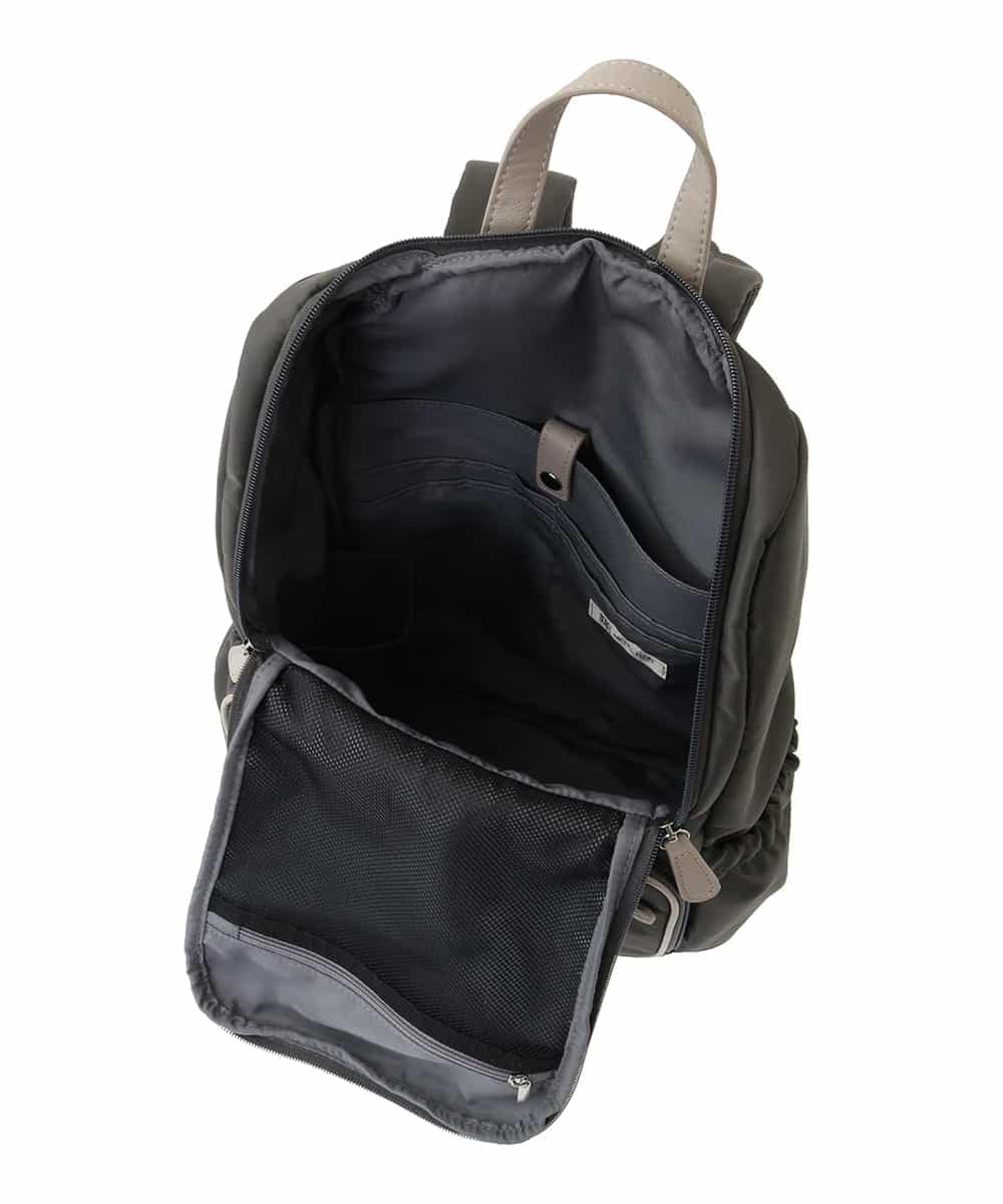 BKRGA96170 MK MICHEL KLEIN BAG(MK ミッシェルクラン バッグ) [撥水加工/A4収納]スクエアデザインバックパック ブラック