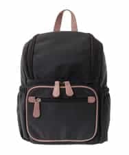BKRGA97160 MK MICHEL KLEIN BAG(MK ミッシェルクラン バッグ) [撥水加工/軽量]スクエアデザインコンパクトリュック パープル