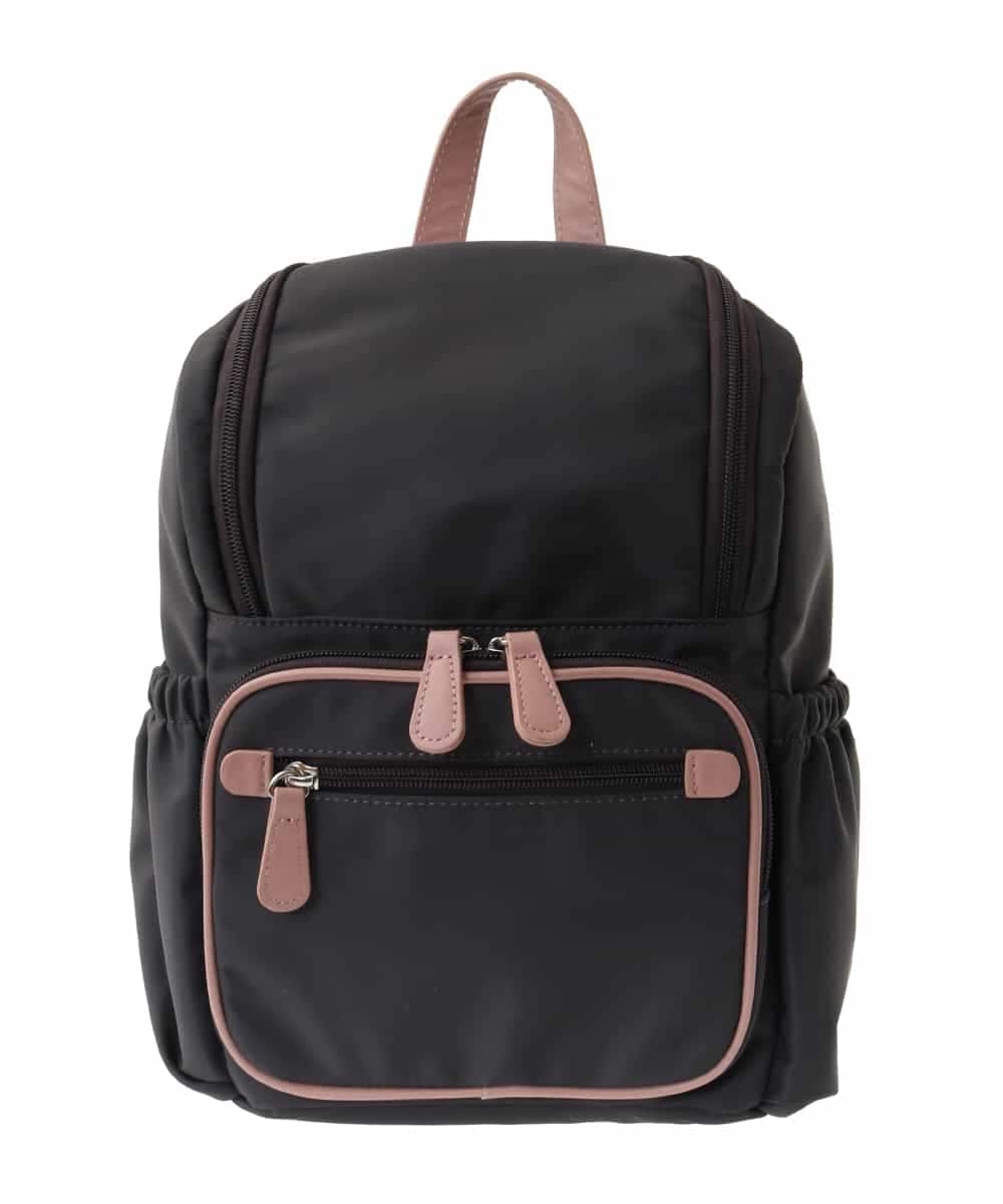BKRGA97160 MK MICHEL KLEIN BAG(MK ミッシェルクラン バッグ) [撥水加工/軽量]スクエアデザインコンパクトリュック パープル