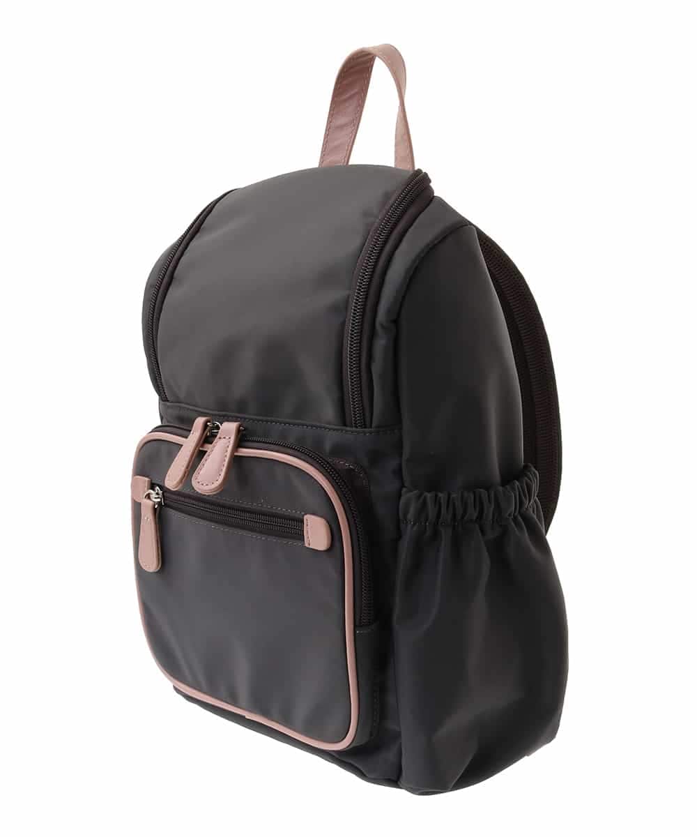 BKRGA97160 MK MICHEL KLEIN BAG(MK ミッシェルクラン バッグ) [撥水加工/軽量]スクエアデザインコンパクトリュック パープル