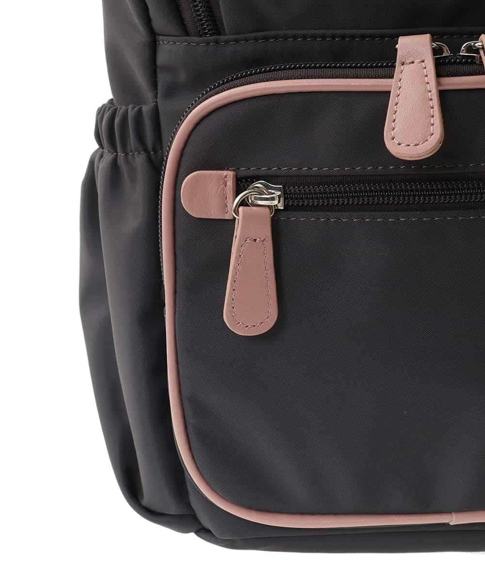 BKRGA97160 MK MICHEL KLEIN BAG(MK ミッシェルクラン バッグ) [撥水加工/軽量]スクエアデザインコンパクトリュック パープル