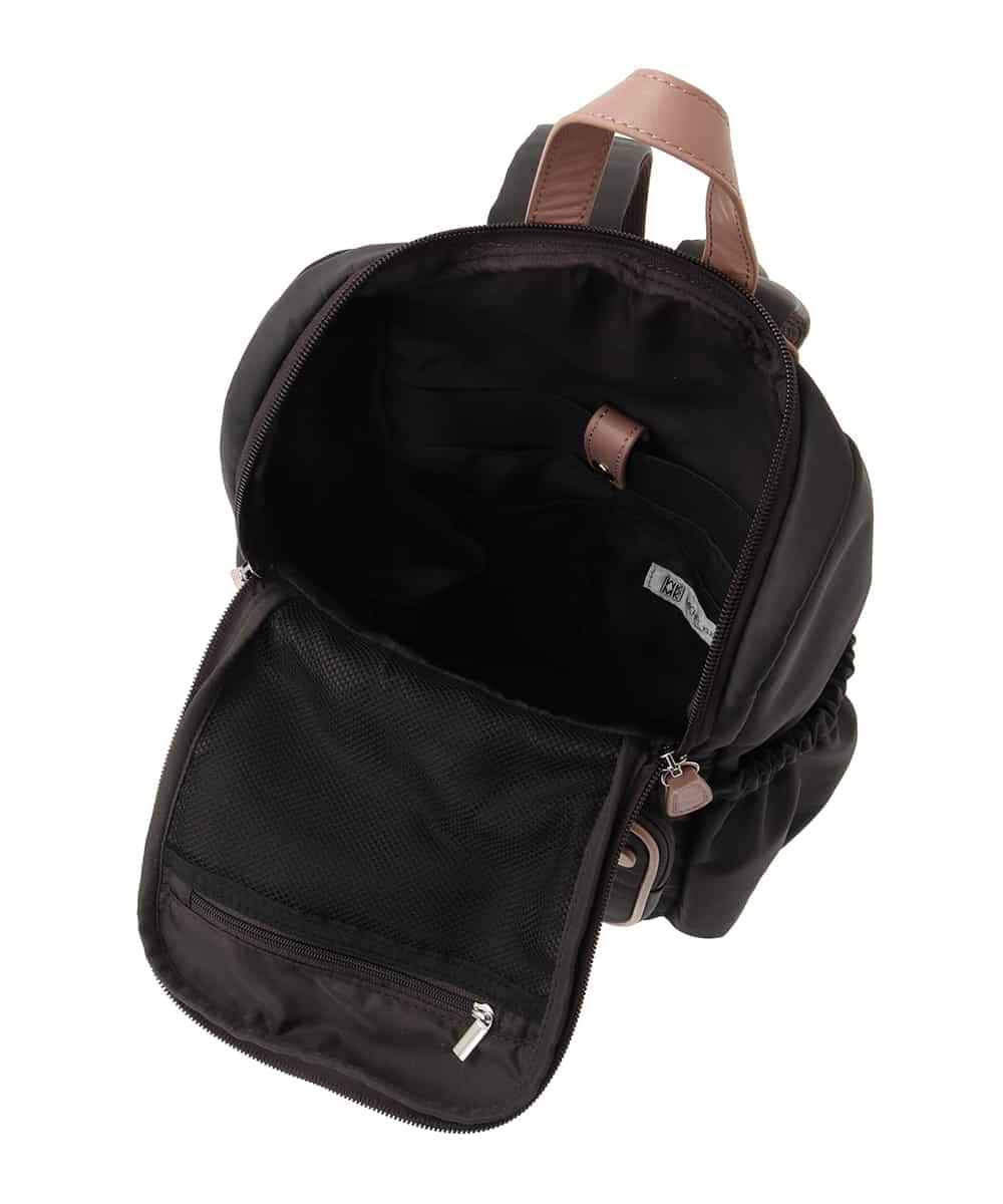 BKRGA97160 MK MICHEL KLEIN BAG(MK ミッシェルクラン バッグ) [撥水加工/軽量]スクエアデザインコンパクトリュック パープル