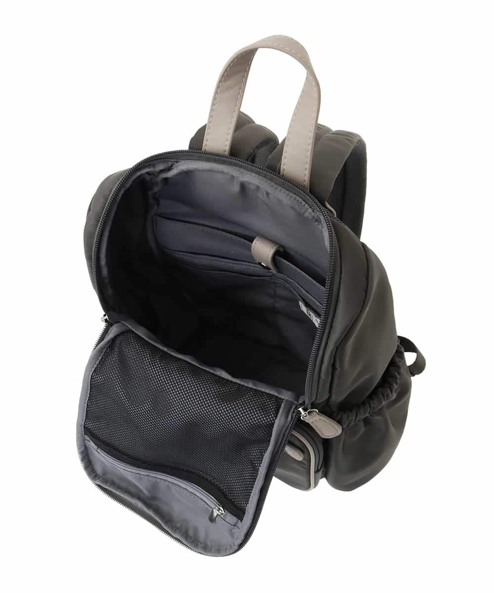 BKRGA97160 MK MICHEL KLEIN BAG(MK ミッシェルクラン バッグ) [撥水加工/軽量]スクエアデザインコンパクトリュック パープル