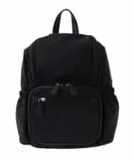 BKRGA97160 MK MICHEL KLEIN BAG(MK ミッシェルクラン バッグ) [撥水加工/軽量]スクエアデザインコンパクトリュック ブラック