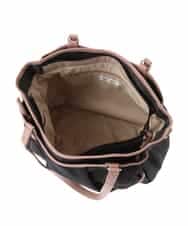 BKRGA98220 MK MICHEL KLEIN BAG(MK ミッシェルクラン バッグ) [2WAY/撥水]レザーアクセントナイロントートバッグ ブラウン×ピンク