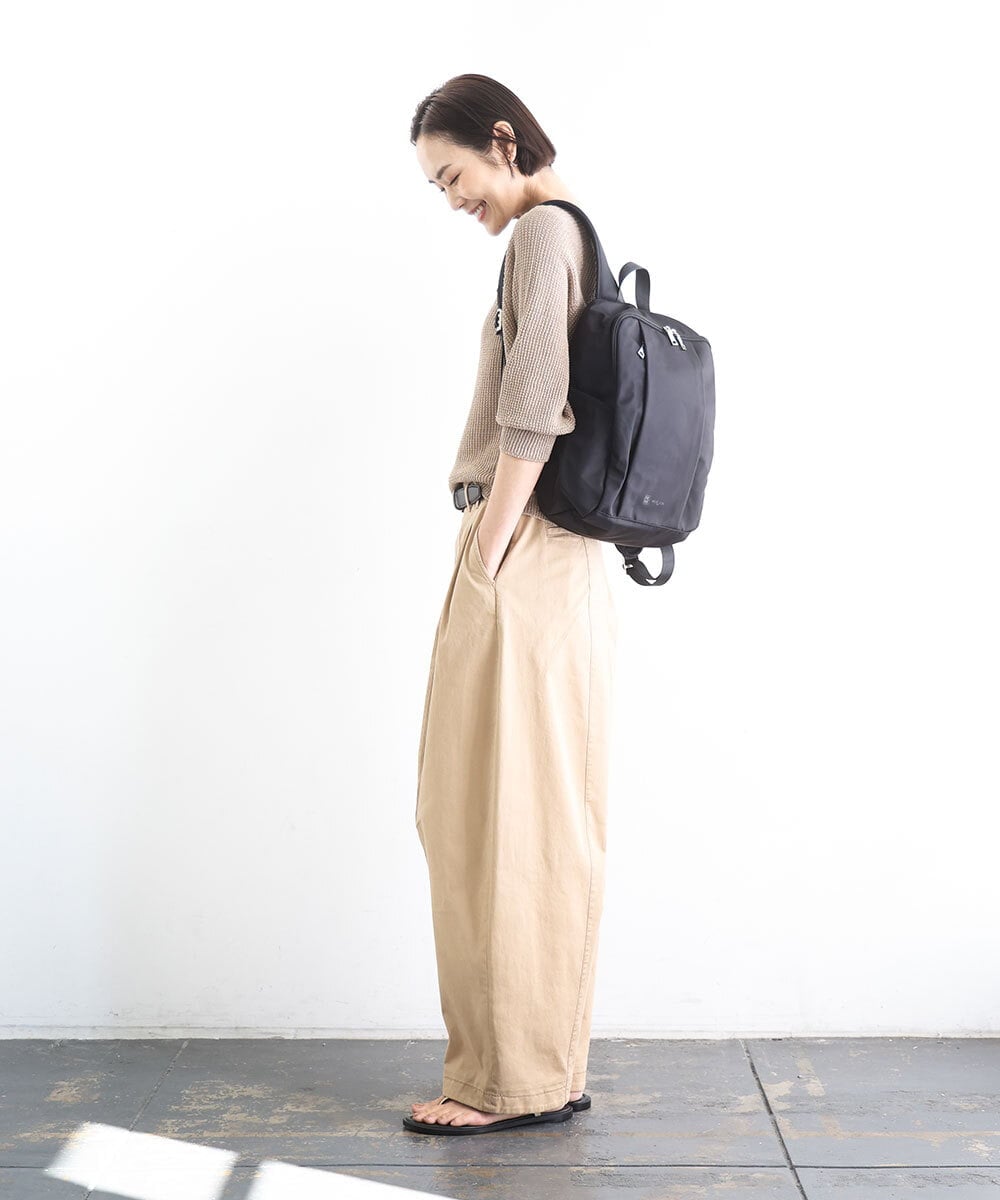 BKRGD02160 MK MICHEL KLEIN BAG(MK ミッシェルクラン バッグ) [撥水]フロントタックコンパクトリュック ベージュ