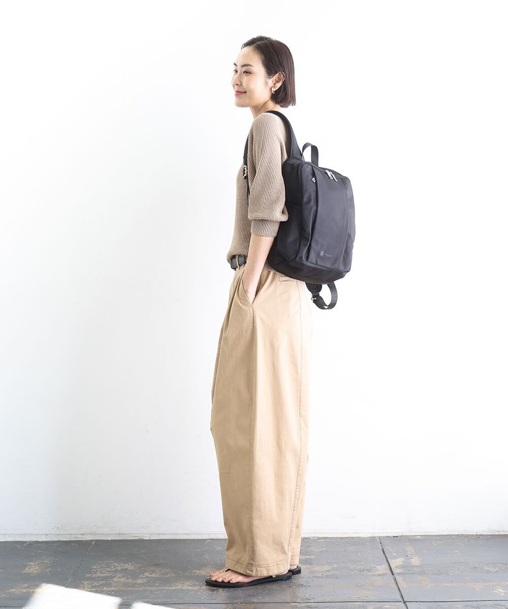 BKRGD02160 MK MICHEL KLEIN BAG(MK ミッシェルクラン バッグ) [撥水]フロントタックコンパクトリュック ベージュ