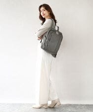 BKRGD02160 MK MICHEL KLEIN BAG(MK ミッシェルクラン バッグ) [撥水]フロントタックコンパクトリュック ベージュ
