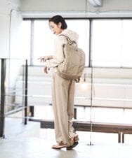 BKRGD03170 MK MICHEL KLEIN BAG(MK ミッシェルクラン バッグ) [撥水/A4収納可]フロントタックデザインリュック ベージュ