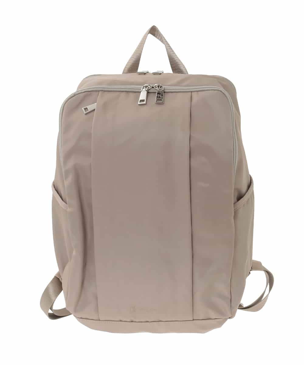 BKRGD03170 MK MICHEL KLEIN BAG(MK ミッシェルクラン バッグ) [撥水/A4収納可]フロントタックデザインリュック ベージュ