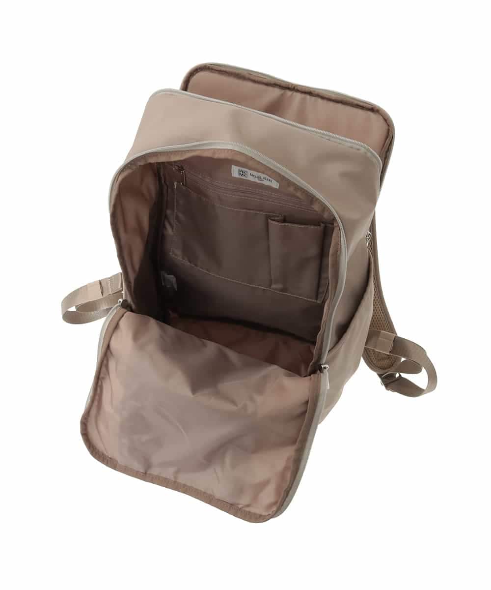 BKRGD03170 MK MICHEL KLEIN BAG(MK ミッシェルクラン バッグ) [撥水/A4収納可]フロントタックデザインリュック ベージュ