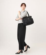 BKRGD31180 MK MICHEL KLEIN BAG(MK ミッシェルクラン バッグ) [撥水/2WAY/A4収納可]サイドポケットパイピングバッグ グレージュ×ピンク