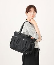 BKRGD31180 MK MICHEL KLEIN BAG(MK ミッシェルクラン バッグ) [撥水/2WAY/A4収納可]サイドポケットパイピングバッグ グレージュ×ピンク