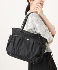 BKRGD31180 MK MICHEL KLEIN BAG(MK ミッシェルクラン バッグ) [撥水/2WAY/A4収納可]サイドポケットパイピングバッグ ブラック