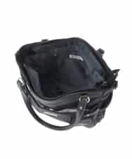 BKRGD31180 MK MICHEL KLEIN BAG(MK ミッシェルクラン バッグ) [撥水/2WAY/A4収納可]サイドポケットパイピングバッグ ライトグレー×ピンク