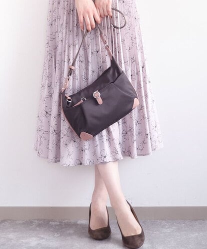 BKRGD81140 MK MICHEL KLEIN BAG [撥水/軽量]レザーポイントナイロンショルダーバッグ