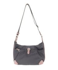 BKRGD81140 MK MICHEL KLEIN BAG(MK ミッシェルクラン バッグ) [撥水/軽量]レザーポイントナイロンショルダーバッグ ブラック×ネイビー