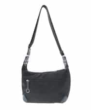 BKRGD81140 MK MICHEL KLEIN BAG(MK ミッシェルクラン バッグ) [撥水/軽量]レザーポイントナイロンショルダーバッグ ブラック×ネイビー