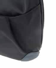 BKRGD81140 MK MICHEL KLEIN BAG(MK ミッシェルクラン バッグ) [撥水/軽量]レザーポイントナイロンショルダーバッグ ブラック×ネイビー