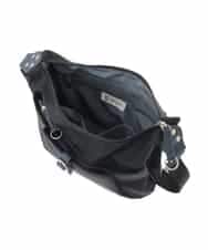 BKRGD81140 MK MICHEL KLEIN BAG(MK ミッシェルクラン バッグ) [撥水/軽量]レザーポイントナイロンショルダーバッグ ブラック×ネイビー