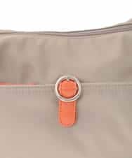 BKRGD81140 MK MICHEL KLEIN BAG(MK ミッシェルクラン バッグ) [撥水/軽量]レザーポイントナイロンショルダーバッグ ブラック×ネイビー