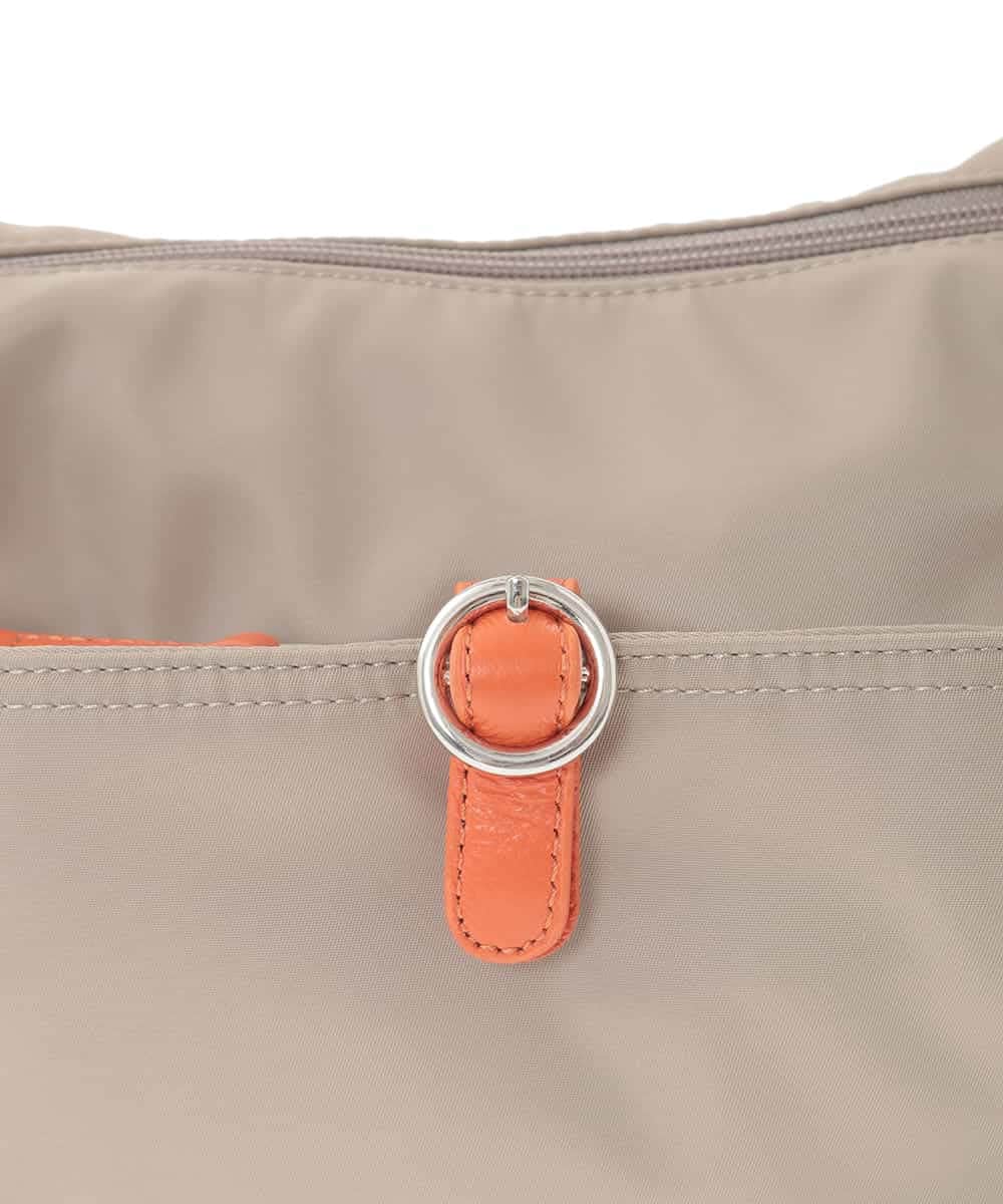 BKRGD81140 MK MICHEL KLEIN BAG(MK ミッシェルクラン バッグ) [撥水/軽量]レザーポイントナイロンショルダーバッグ ブラック×ネイビー