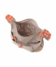 BKRGD81140 MK MICHEL KLEIN BAG(MK ミッシェルクラン バッグ) [撥水/軽量]レザーポイントナイロンショルダーバッグ ブラック×ネイビー