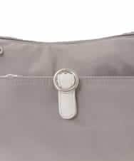 BKRGD81140 MK MICHEL KLEIN BAG(MK ミッシェルクラン バッグ) [撥水/軽量]レザーポイントナイロンショルダーバッグ ブラック×ネイビー