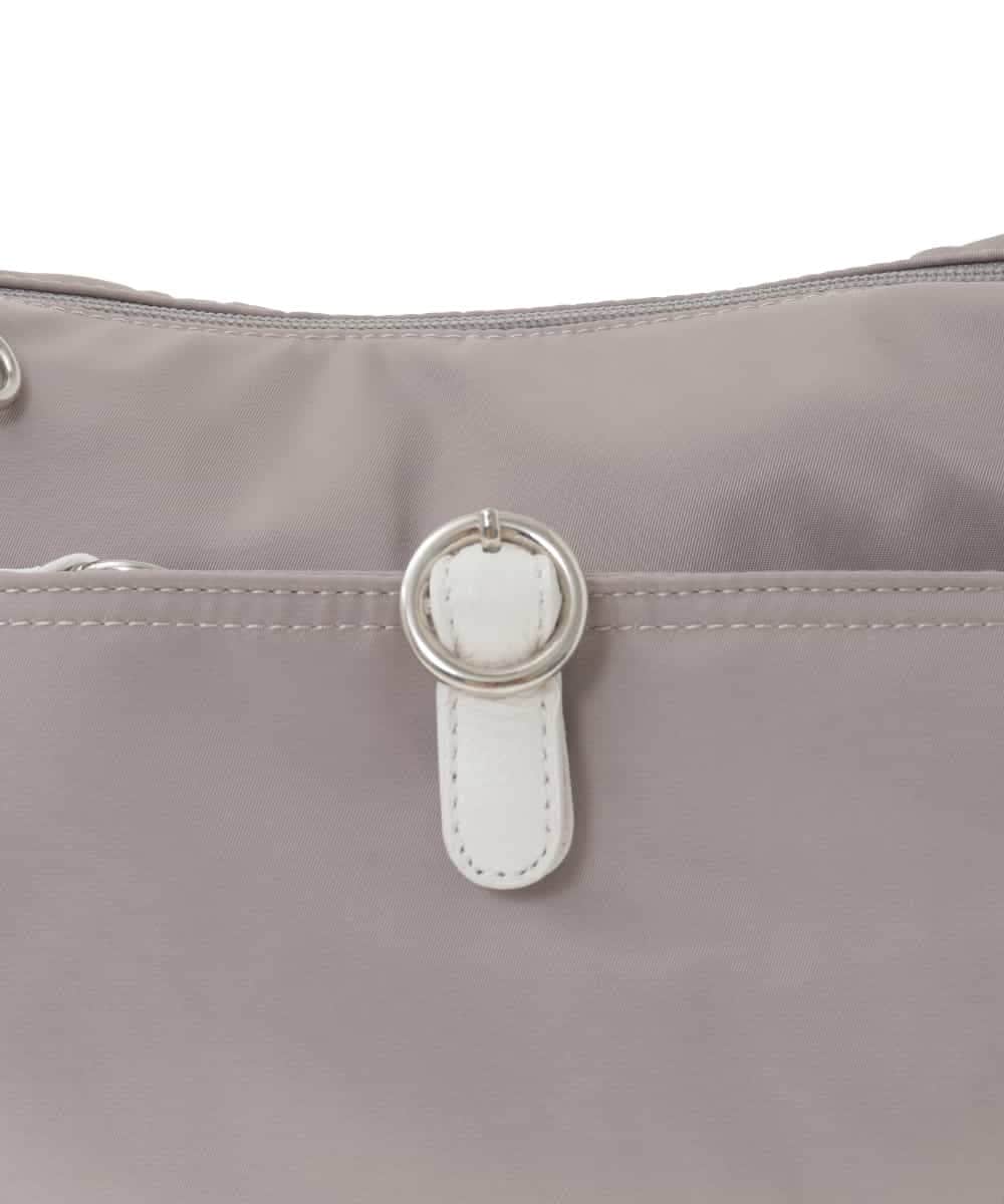 BKRGD81140 MK MICHEL KLEIN BAG(MK ミッシェルクラン バッグ) [撥水/軽量]レザーポイントナイロンショルダーバッグ ブラック×ネイビー