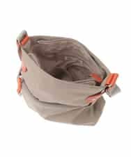 BKRGD90150 MK MICHEL KLEIN BAG(MK ミッシェルクラン バッグ) [撥水/軽量]アクセントレザースクエアショルダーバッグ ネイビー×ライトブルー