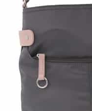 BKRGD90150 MK MICHEL KLEIN BAG(MK ミッシェルクラン バッグ) [撥水/軽量]アクセントレザースクエアショルダーバッグ ネイビー×ライトブルー