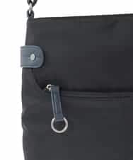 BKRGD90150 MK MICHEL KLEIN BAG(MK ミッシェルクラン バッグ) [撥水/軽量]アクセントレザースクエアショルダーバッグ ネイビー×ライトブルー