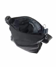 BKRGD90150 MK MICHEL KLEIN BAG(MK ミッシェルクラン バッグ) [撥水/軽量]アクセントレザースクエアショルダーバッグ ネイビー×ライトブルー