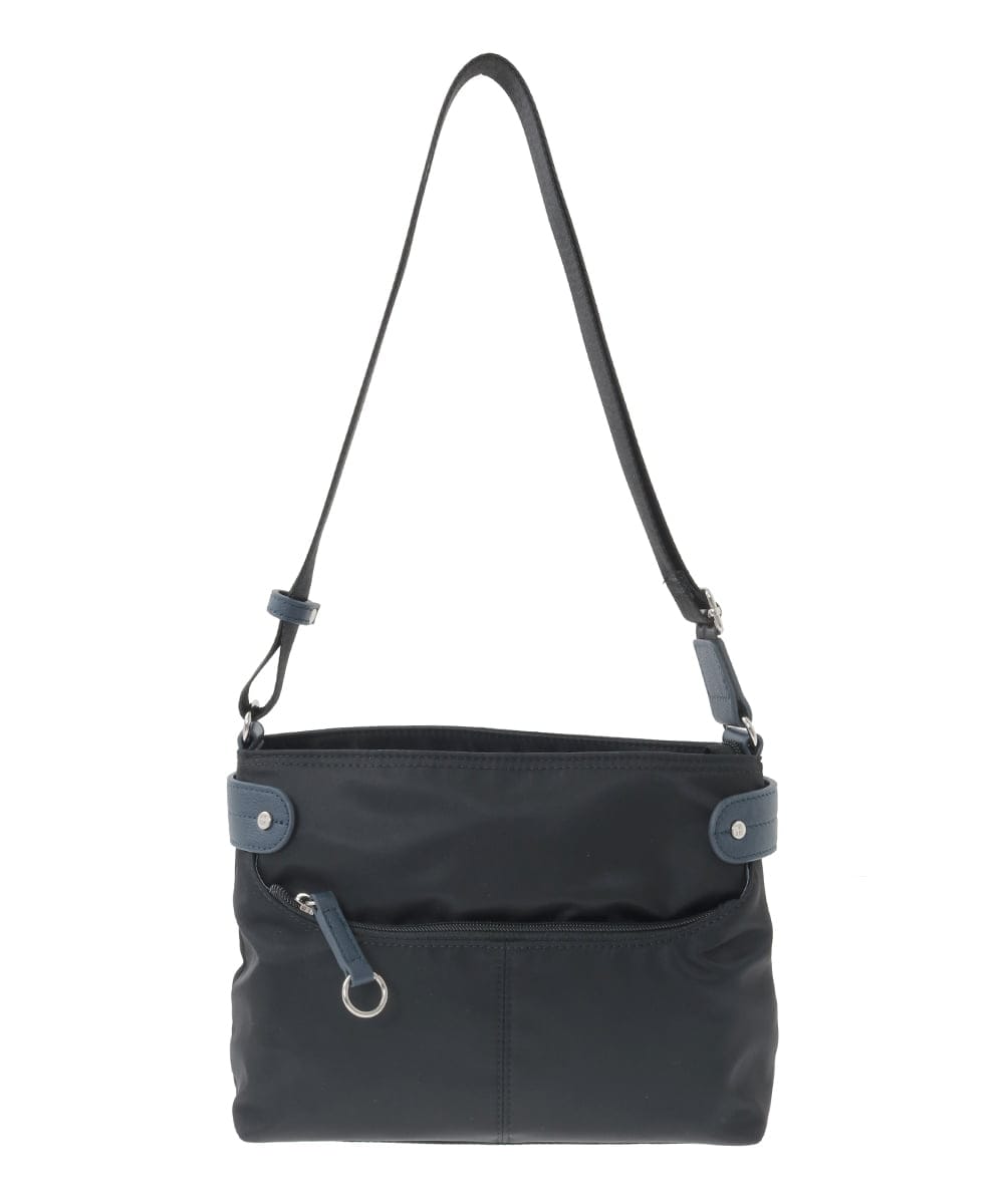 BKRGD91135 MK MICHEL KLEIN BAG(MK ミッシェルクラン バッグ) [撥水/軽量]アクセントレザーコンパクトショルダーバッグ ベージュ×オレンジ