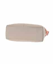 BKRGD91135 MK MICHEL KLEIN BAG(MK ミッシェルクラン バッグ) [撥水/軽量]アクセントレザーコンパクトショルダーバッグ ベージュ×オレンジ