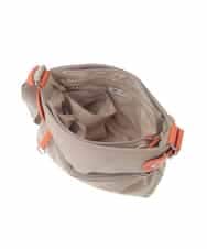 BKRGD91135 MK MICHEL KLEIN BAG(MK ミッシェルクラン バッグ) [撥水/軽量]アクセントレザーコンパクトショルダーバッグ ベージュ×オレンジ