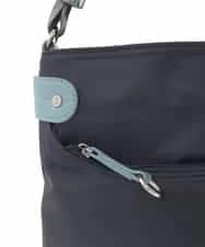 BKRGD91135 MK MICHEL KLEIN BAG(MK ミッシェルクラン バッグ) [撥水/軽量]アクセントレザーコンパクトショルダーバッグ ベージュ×オレンジ