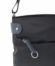 BKRGD91135 MK MICHEL KLEIN BAG(MK ミッシェルクラン バッグ) [撥水/軽量]アクセントレザーコンパクトショルダーバッグ ベージュ×オレンジ