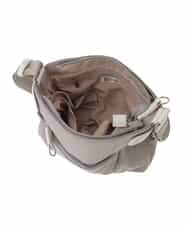 BKRGD91135 MK MICHEL KLEIN BAG(MK ミッシェルクラン バッグ) [撥水/軽量]アクセントレザーコンパクトショルダーバッグ ベージュ×オレンジ