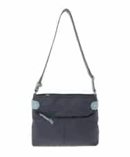 BKRGD91135 MK MICHEL KLEIN BAG(MK ミッシェルクラン バッグ) [撥水/軽量]アクセントレザーコンパクトショルダーバッグ ネイビー×ライトブルー