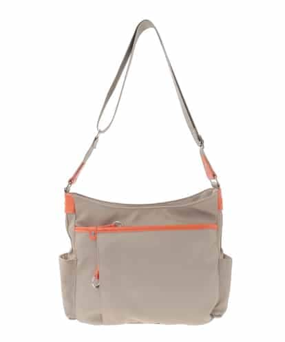 BKRGD94160 MK MICHEL KLEIN BAG [撥水/500g以下の軽量]アクセントレザーショルダーバッグ