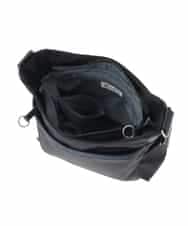 BKRGD94160 MK MICHEL KLEIN BAG(MK ミッシェルクラン バッグ) [撥水/軽量]アクセントレザーショルダーバッグ ブラウン×ピンク