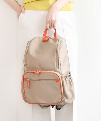 BKRGD96170 MK MICHEL KLEIN BAG [撥水/A4収納可]多機能ポケットパイピングデザインリュック