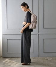 BKRGD96170 MK MICHEL KLEIN BAG(MK ミッシェルクラン バッグ) [撥水/A4収納可]多機能ポケットパイピングデザインリュック ベージュ×オレンジ
