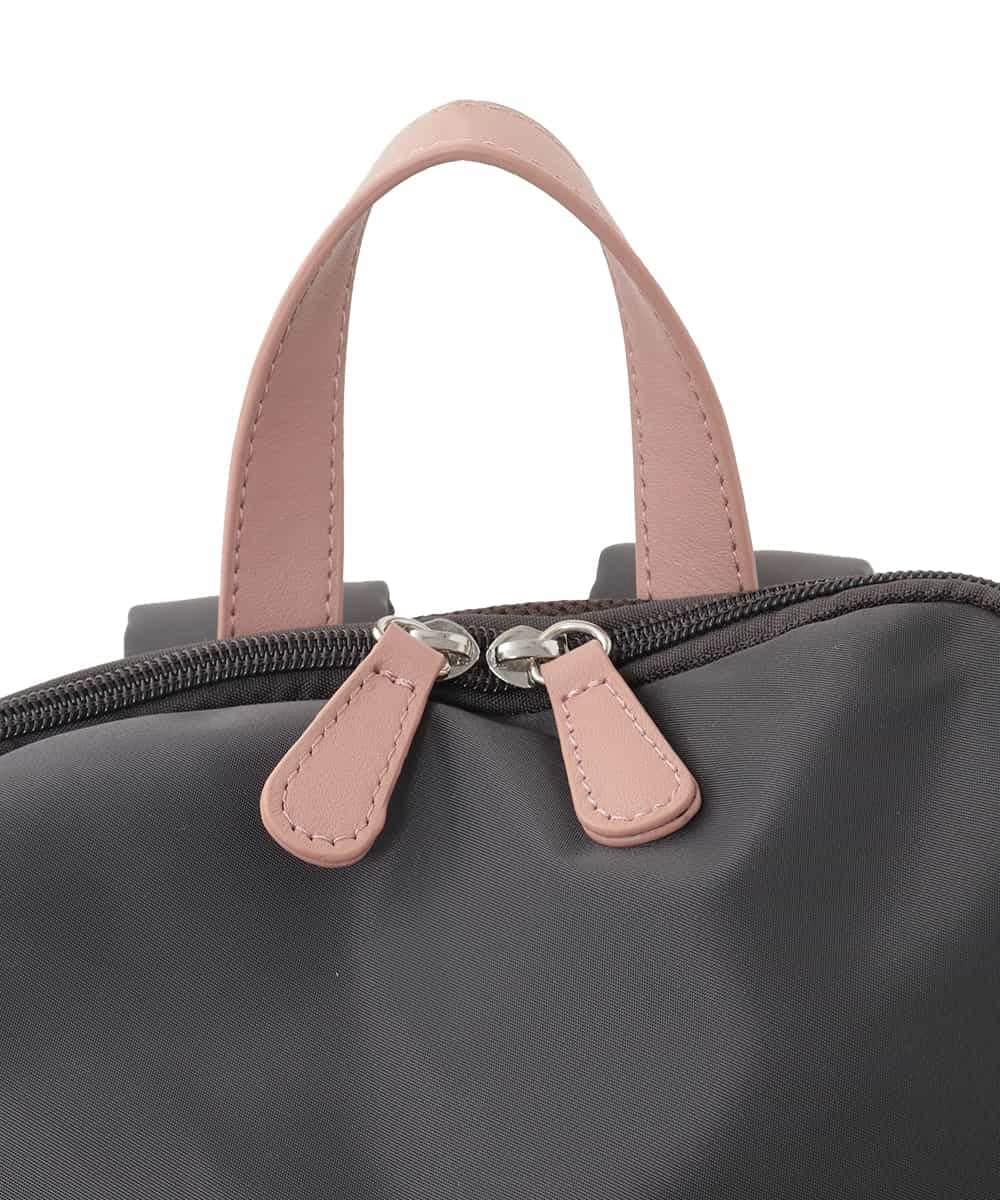 BKRGD96170 MK MICHEL KLEIN BAG(MK ミッシェルクラン バッグ) [撥水/A4収納可]多機能ポケットパイピングデザインリュック ベージュ×オレンジ