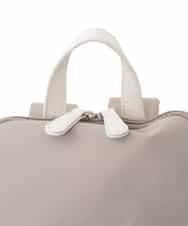 BKRGD96170 MK MICHEL KLEIN BAG(MK ミッシェルクラン バッグ) [撥水/A4収納可]多機能ポケットパイピングデザインリュック ベージュ×オレンジ
