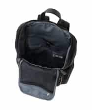 BKRGD96170 MK MICHEL KLEIN BAG(MK ミッシェルクラン バッグ) [撥水/A4収納可]多機能ポケットパイピングデザインリュック ベージュ×オレンジ