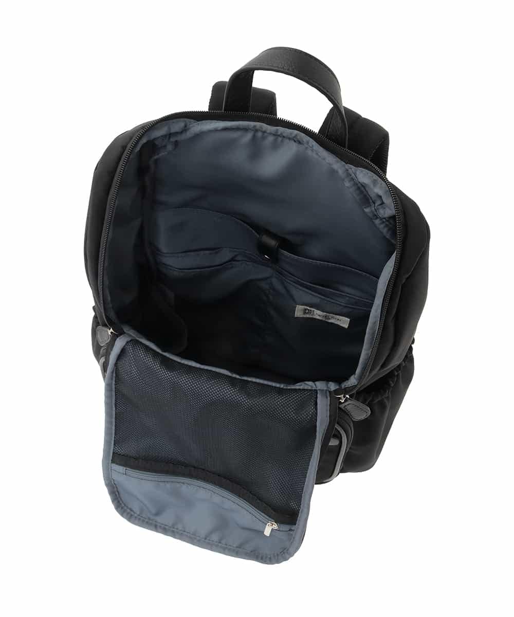 BKRGD96170 MK MICHEL KLEIN BAG(MK ミッシェルクラン バッグ) [撥水/A4収納可]多機能ポケットパイピングデザインリュック ベージュ×オレンジ