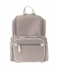 BKRGD97160 MK MICHEL KLEIN BAG(MK ミッシェルクラン バッグ) [撥水/500g以下]多機能ポケットパイピングコンパクトリュック グレージュ×オフホワイト